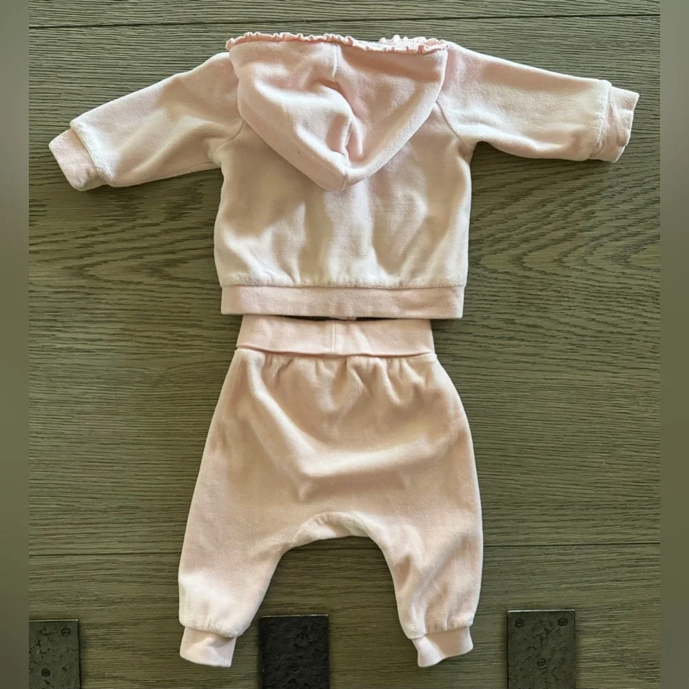 H&M Light Pink Hooded Baby Matching Set